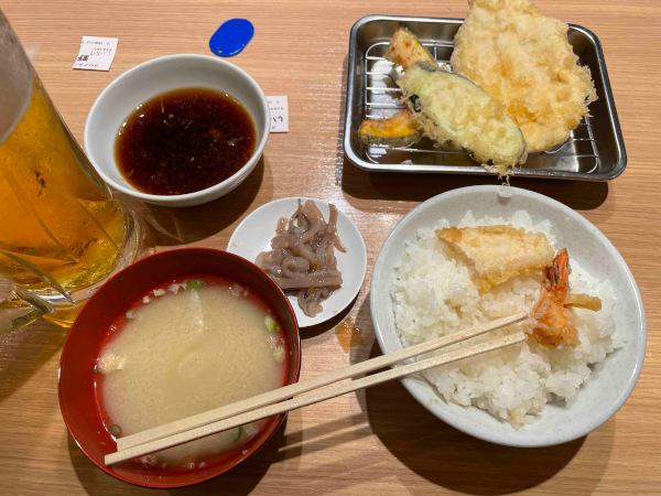 tempura with rice