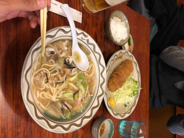 katsu and champon from katsu eda at fukuoka