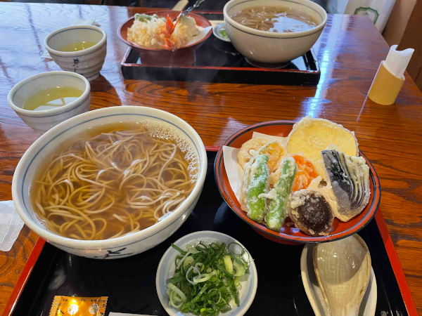 soba from honke owariya at kyoto