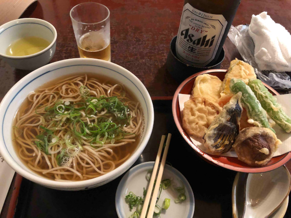 soba from honke owariya at kyoto