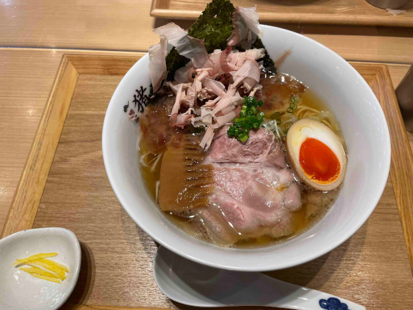 ramen from menya inoichi at kyoto