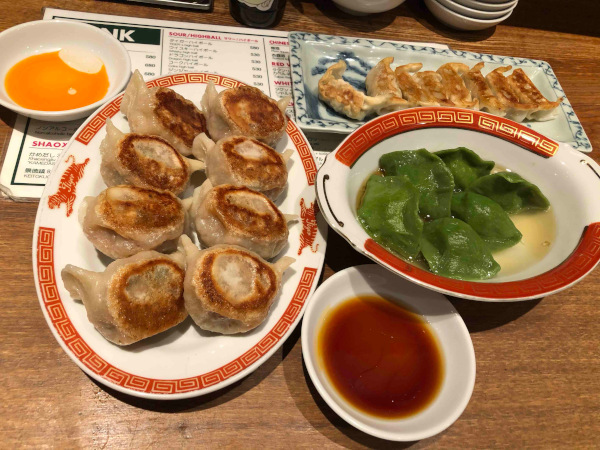 gyoza from tiger gyoza hall at kyoto